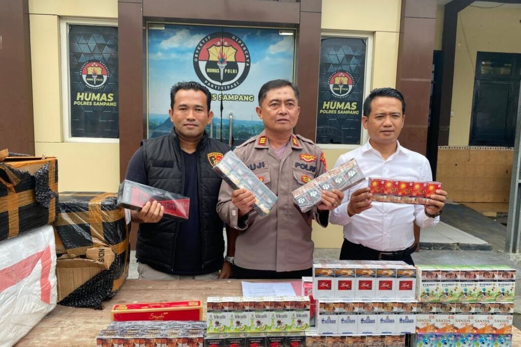 Polres Sampang Gagalkan Peredaran 192 Ribu Batang Rokok Ilegal Senilai Rp230 Juta