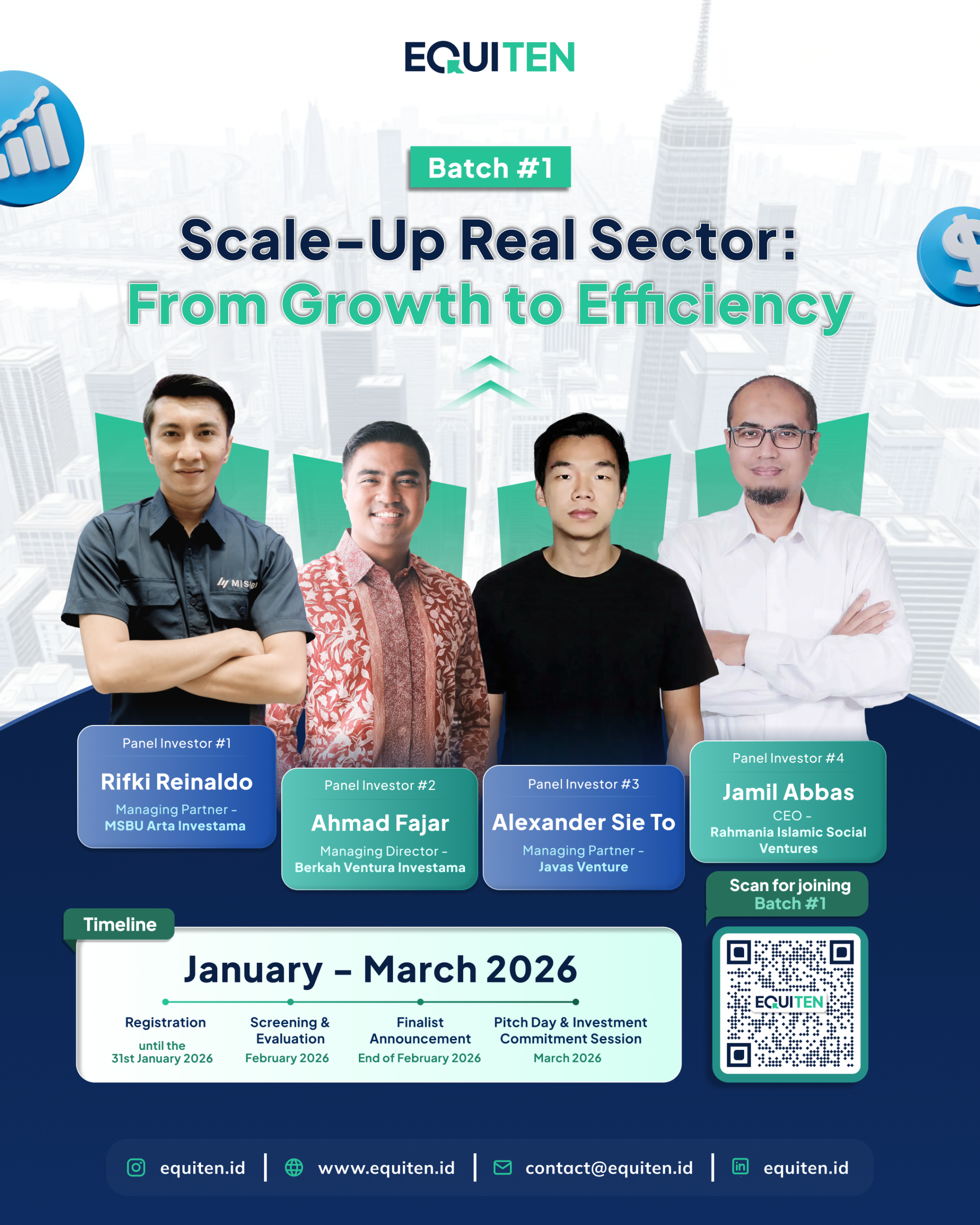 Saatnya Bisnis Naik Kelas: EQUITEN Hadirkan Jalan Cepat Founder Bertemu Investor Tepat