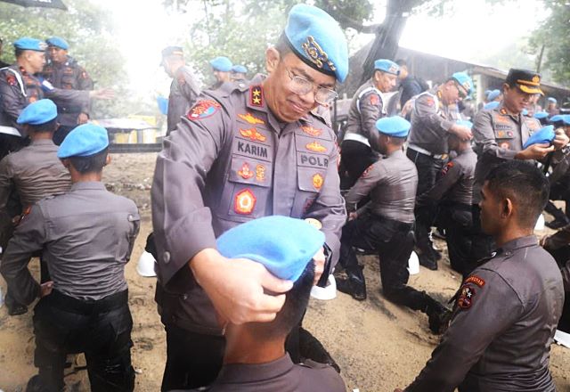 Kadiv Propam Polri Tutup Pembaretan 63 Bintara Remaja di Pandeglang