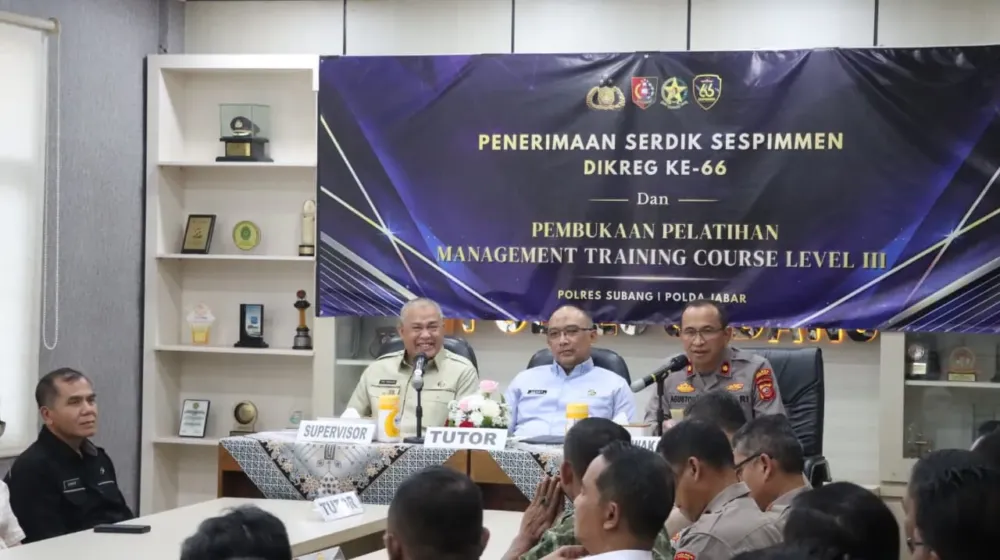 Polres Subang Terima Kunjungan Pasis Sespimmen Polri Dikreg ke-66 dalam MTC Level III